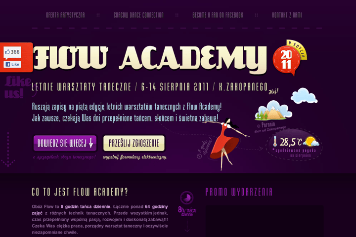 flow academy website preview